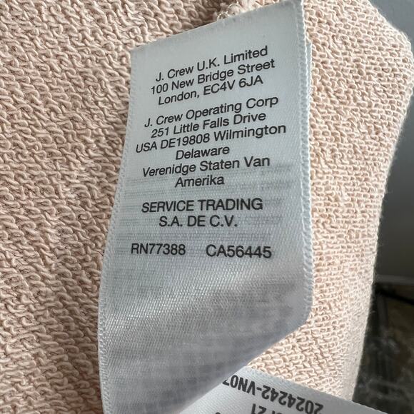 MADEWELL Pink Hemp-Cotton Mockneck Sweatshirt Relaxed Pullover Sweater MD030 M - Picture 7 of 7